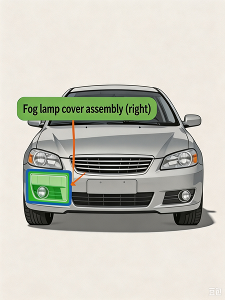 BYD Shark 6 Right Fog Light Cover Assembly - Genuine Fitment Partner