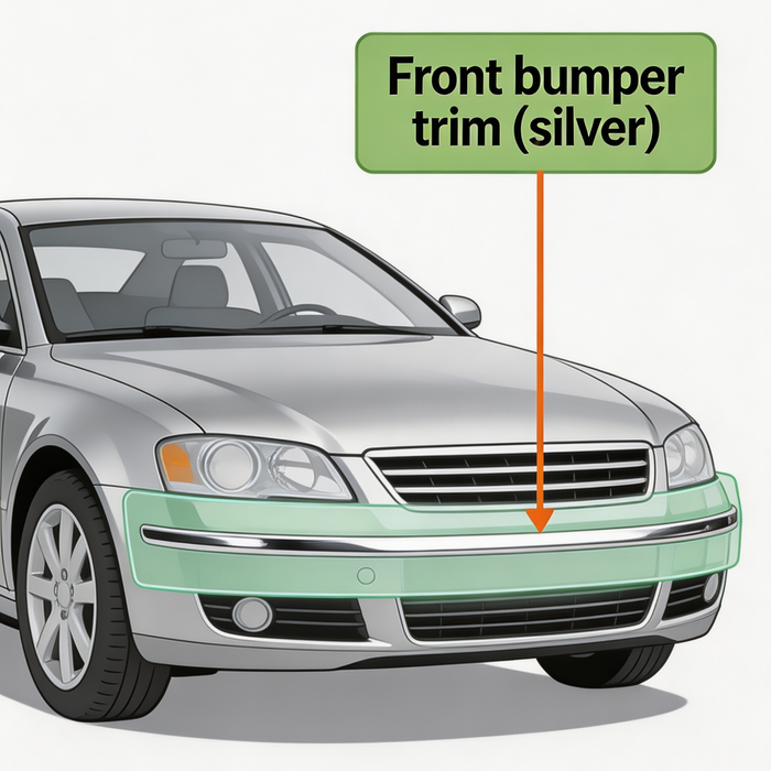 BYD Shark 6 Front Bumper Trim Silver - OEM Fitment Partner
