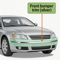 BYD Denza B8 Front Bumper Trim Silver Fitment Partner
