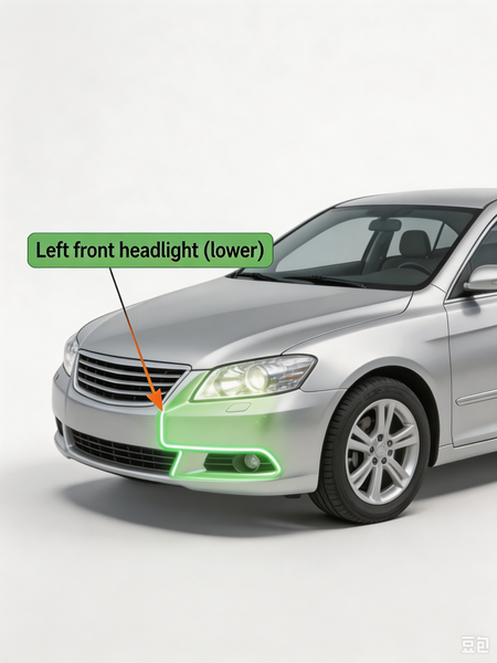BYD ATTO 2 Left Front Headlight Lower Replacement Partner