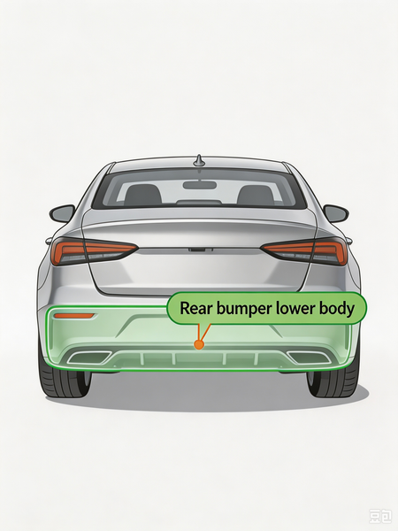 BYD Shark 6 Rear Bumper Lower Body - Fitment Guaranteed Partner