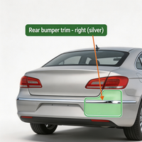 BYD Shark 6 Rear Bumper Trim Right Silver - Fitment Guaranteed Partner