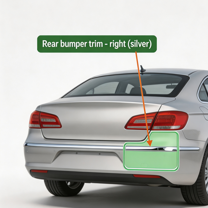 Changan DEEPAL S05 Rear Bumper Trim Right Silver - Fitment Guaranteed Partner