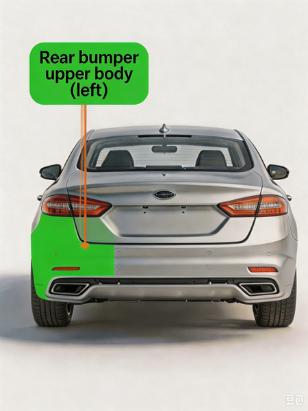 BYD ATTO 2 Rear Bumper Upper Body Left - Genuine Replacement Part Partner