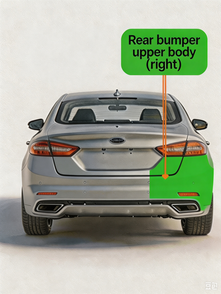 Changan Nevo Q05 Rear Bumper Upper Body Right Fitment Part Partner
