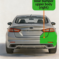 BYD Shark 6 Rear Bumper Upper Body Right Fitment Part Partner