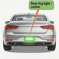 BYD ATTO 8 Rear Fog Light Center - Genuine Replacement Partner