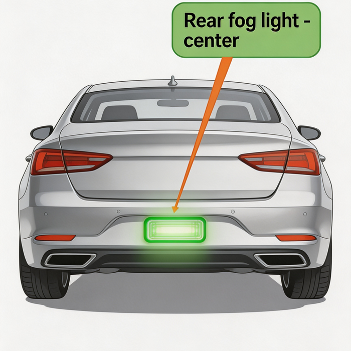 BYD Shark 6 Rear Fog Light Center - Original Fitment Partner