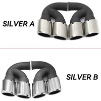 Porsche Cayenne 2011-2014 Quad Exhaust Tip 304 Stainless Steel