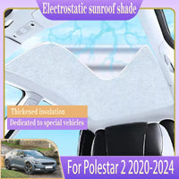 Car Roof Sunshade For Polestar 2 Sunroof 2020 2021 2022 2023 2024 Electrostatic Adsorption Blind Shading Auto Outdoor Accessory - Partner 34 - Wangdao Car Parts