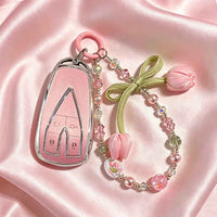 Changan CS35 Plus Pink Flower Key Case Cover