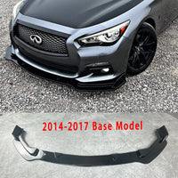 For INFINITI Q50 Sedan 2014-2017 Front Splitter Car Front Bumper Lip Spoiler Splitter Bumper Lip Chin Spoiler Bodykit Trims - Partner 34 - Wangdao Car Parts