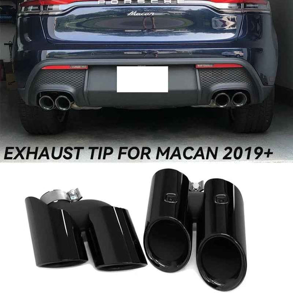 Porsche Macan 2.0T Quad Exhaust Pipe Tailpipe Muffler Tip 2019-2024