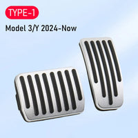 UV Aluminum Self-Slide Lock Performance Pedal Sets Accelerator Brake Pedals Cover for Tesla Model Y Juniper Model 3 YL 2026-2021 - Partner 34 - Wangdao Car Parts