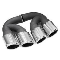 Porsche Cayenne 2011-2014 Quad Exhaust Tip 304 Stainless Steel