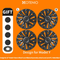 Cyclone Style Tesla Model Y 19 Inch Wheel Covers 4PCS - Wangdao Car Parts