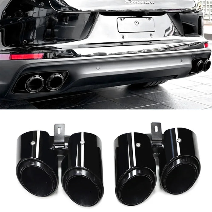 For 2017 to 2024 Porsche Panamera 971 Square Exhaust Upgrade Sport Quad Black Stainless Steel Muffler Tailpipe Exhaust Tip HKD 1 , 082 . 18 HKD1,545.98 -30% 5 59 sold Extra 5% off with coins Partner