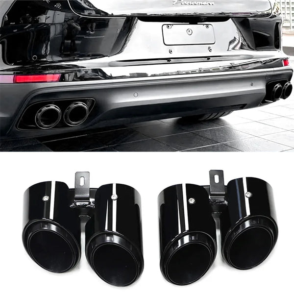 For 2017 to 2024 Porsche Panamera 971 Square Exhaust Upgrade Sport Quad Black Stainless Steel Muffler Tailpipe Exhaust Tip HKD 1 , 082 . 18 HKD1,545.98 -30% 5 59 sold Extra 5% off with coins Partner