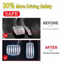 UV Aluminum Self-Slide Lock Performance Pedal Sets Accelerator Brake Pedals Cover for Tesla Model Y Juniper Model 3 YL 2026-2021 - Partner 34 - Wangdao Car Parts