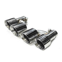 Universal Stainless Steel H-Shape Exhaust Tips 60mm-63mm