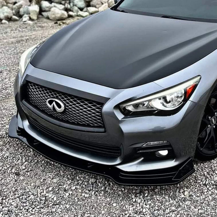For INFINITI Q50 Sedan 2014-2017 Front Splitter Car Front Bumper Lip Spoiler Splitter Bumper Lip Chin Spoiler Bodykit Trims - Partner 34 - Wangdao Car Parts