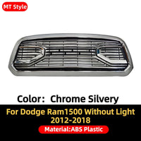 Upgrade Front Inlet Grille Mask Grid Grill Sport For Dodge Ram 1500 2012-2018 Car Tuning Mesh Chrome Silvery Body Kit Facelift - Partner 34 - Wangdao Car Parts