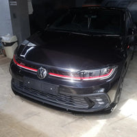For VW Polo AW MK6 2017-2025 GTI R-Line TGI MPI TSI Life Gloss Black Car Front Bumper Splitter Lip Diffuser Spoiler Chin Tuning - Partner 34 - Wangdao Car Parts