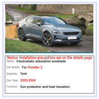 Car Roof Sunshade For Polestar 2 Sunroof 2020 2021 2022 2023 2024 Electrostatic Adsorption Blind Shading Auto Outdoor Accessory - Partner 34 - Wangdao Car Parts