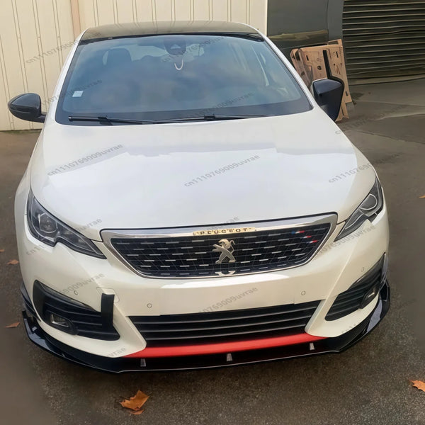 3pcs For Peugeot 308 MK2 T9 GT GT-Line Hatchback 2016-2021 Facelift Front Bumper Lip Spoiler Splitter Diffuser Body kits Tuning - Partner 34 - Wangdao Car Parts