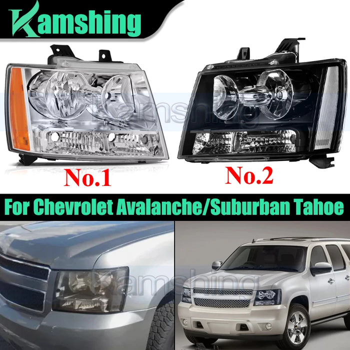 US Version a pair Front Bumper Headlight For Chevrolet Avalanche/Suburban Tahoe 2007-2014 Head Light Headlamp Head Lamp HKD 694 . 4 HKD901.82 -23% 5 25 sold Best price in similar deals Partner