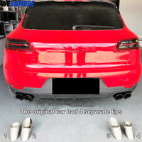 4 pcs Car Exhaust Tailpipe for Porsche Macan S 3.0T 2014-2020 Replacement Muffler Tailpipe Exhaust System Nozzle HKD 1 , 147 . 78 HKD1,639.68 -30% 5 14 sold Extra 5% off with coins Partner