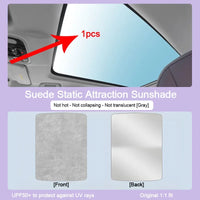 Car Roof Sunshade For Polestar 2 Sunroof 2020 2021 2022 2023 2024 Electrostatic Adsorption Blind Shading Auto Outdoor Accessory - Partner 34 - Wangdao Car Parts