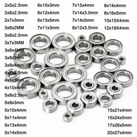 Miniature Ball Bearings Set for RC Car 3x6x2.5-12x18x4mm