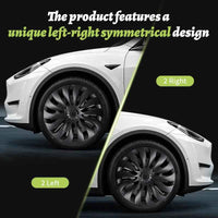 Tesla Model 3 Highland Hubcaps 4PCS Black Silver