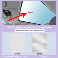 Car Roof Sunshade For Polestar 2 Sunroof 2020 2021 2022 2023 2024 Electrostatic Adsorption Blind Shading Auto Outdoor Accessory - Partner 34 - Wangdao Car Parts